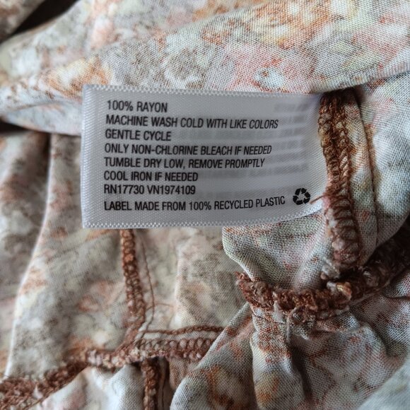 floral tunic top/dress cottagecore style - Picture 8 of 14